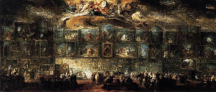 Gabriel Jacques de Saint-Aubin The Salon of 1779 Spain oil painting art